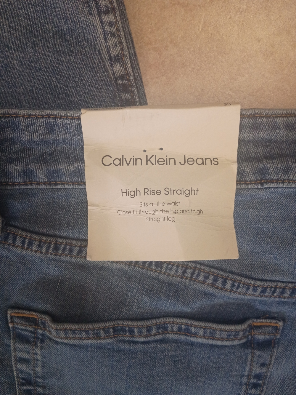 Calvin Klein Jeans Women's Straight Leg Light Blue Denim - Picture 9 of 12